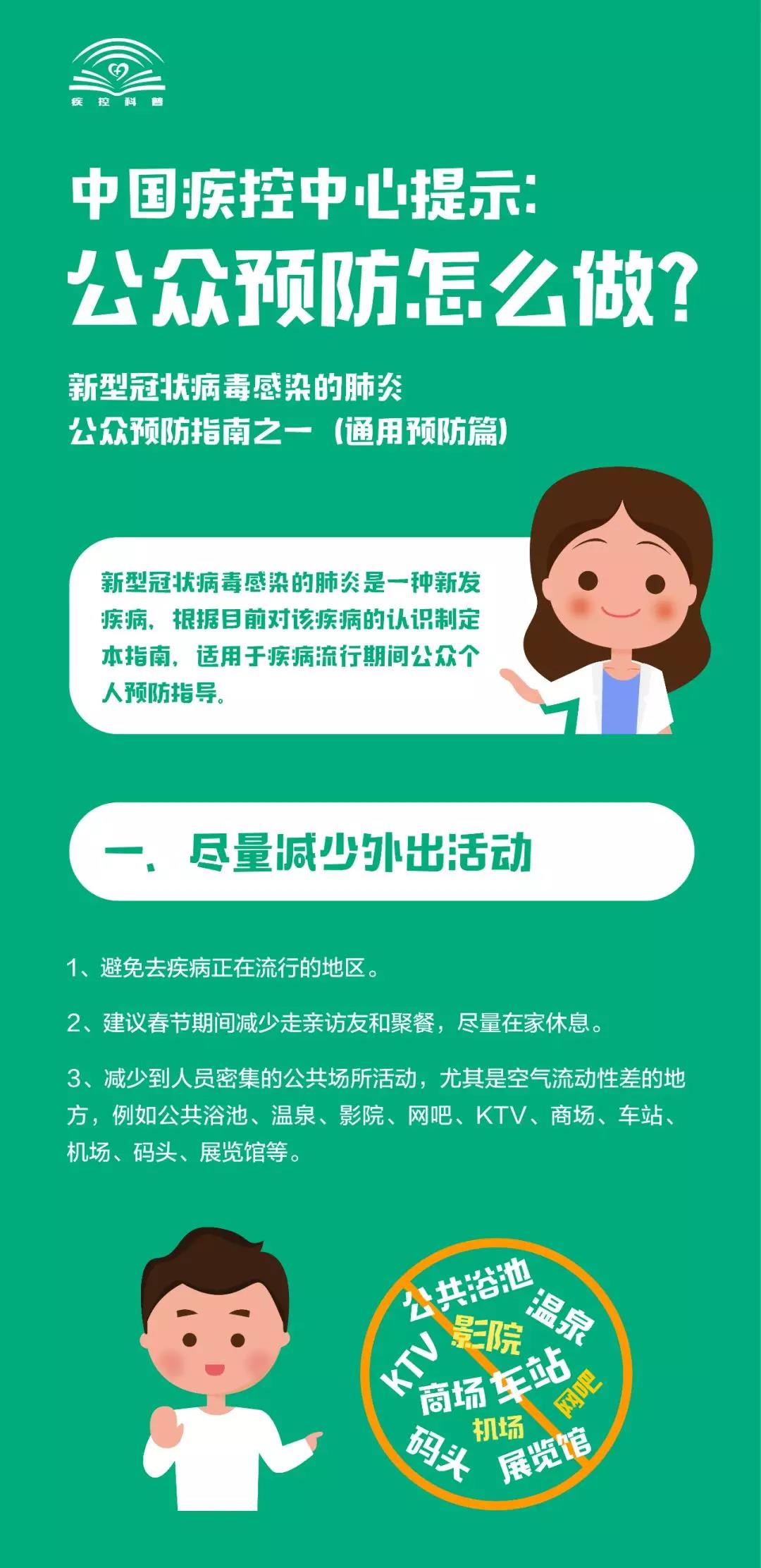 看過來！新型冠狀病毒感染的肺炎，公眾預防怎么做？