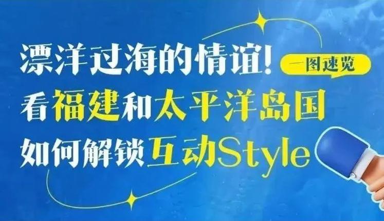 一圖速覽丨漂洋過海的情誼！看福建和太平洋島國如何解鎖互動Style→